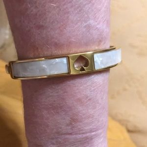 Kate Spade Bangle Bracelet (White)